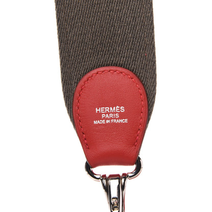 Hermes Swift Evercolor Sac Berline 28 Vermillion Gris Perle 13 of 14