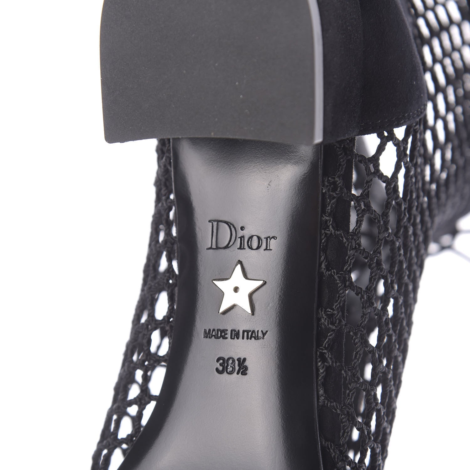 Christian Dior Suede Resille Naughtily-D 30mm Ankle Boots 38.5 Black 10 of 12