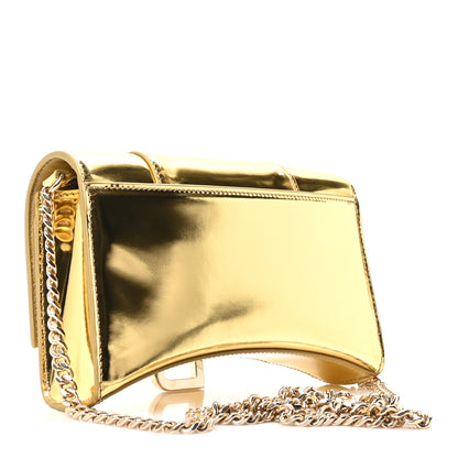Balenciaga Mirror Calfskin Hourglass Chain Bag Gold 3 of 9