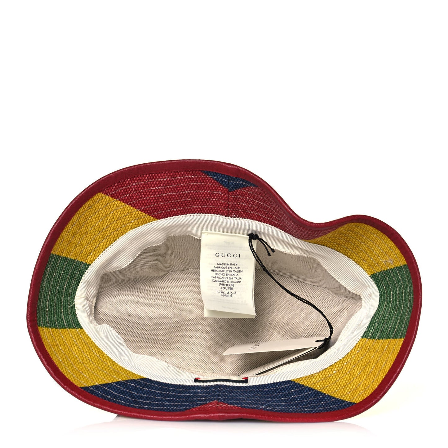 Canvas Marley Stripe Script Logo Gucci 100 Bucket Hat M Multicolor