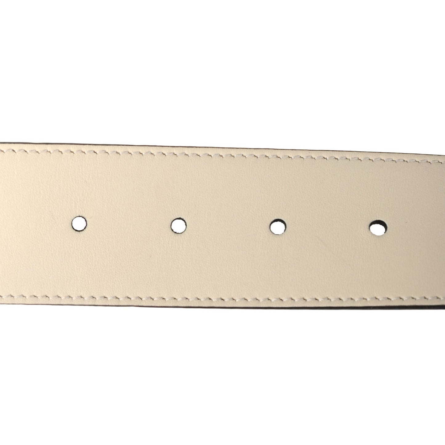 Calfskin Double G 40mm Belt 85 34 Mystic White