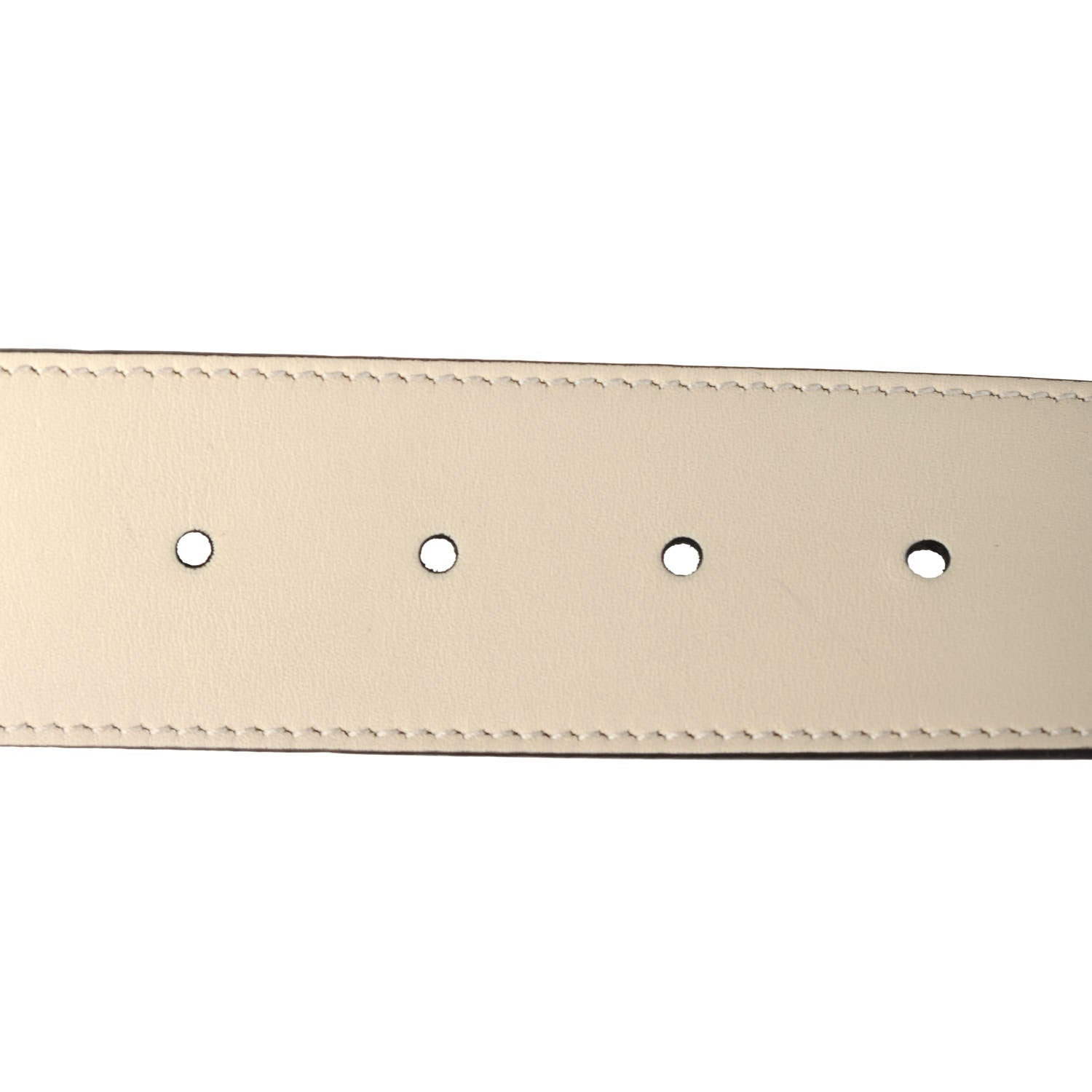 Gucci Calfskin Double G 40mm Belt 85 34 Mystic White 3 of 4