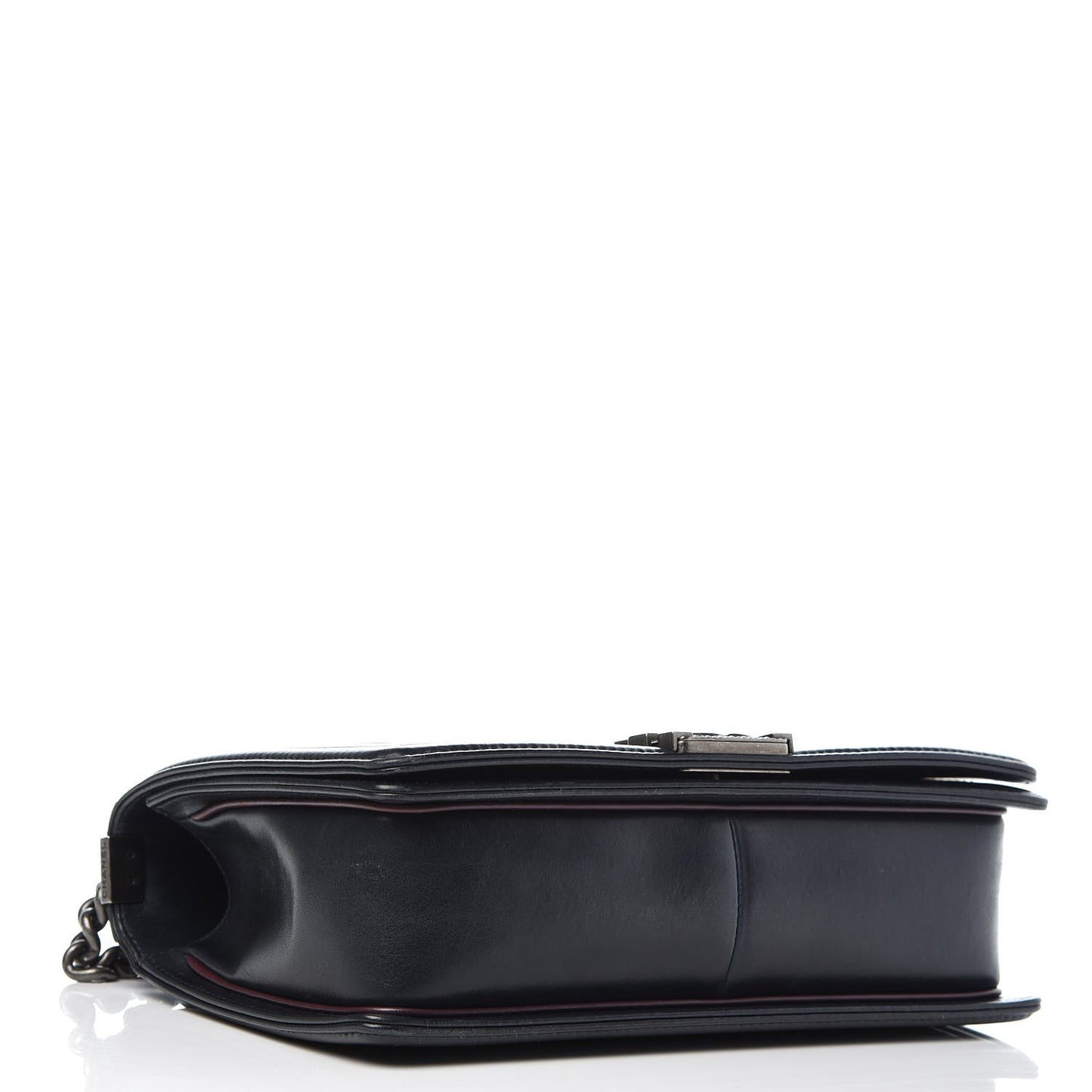 Calfskin Embossed New Medium Paris Salzburg Boy Flap Navy