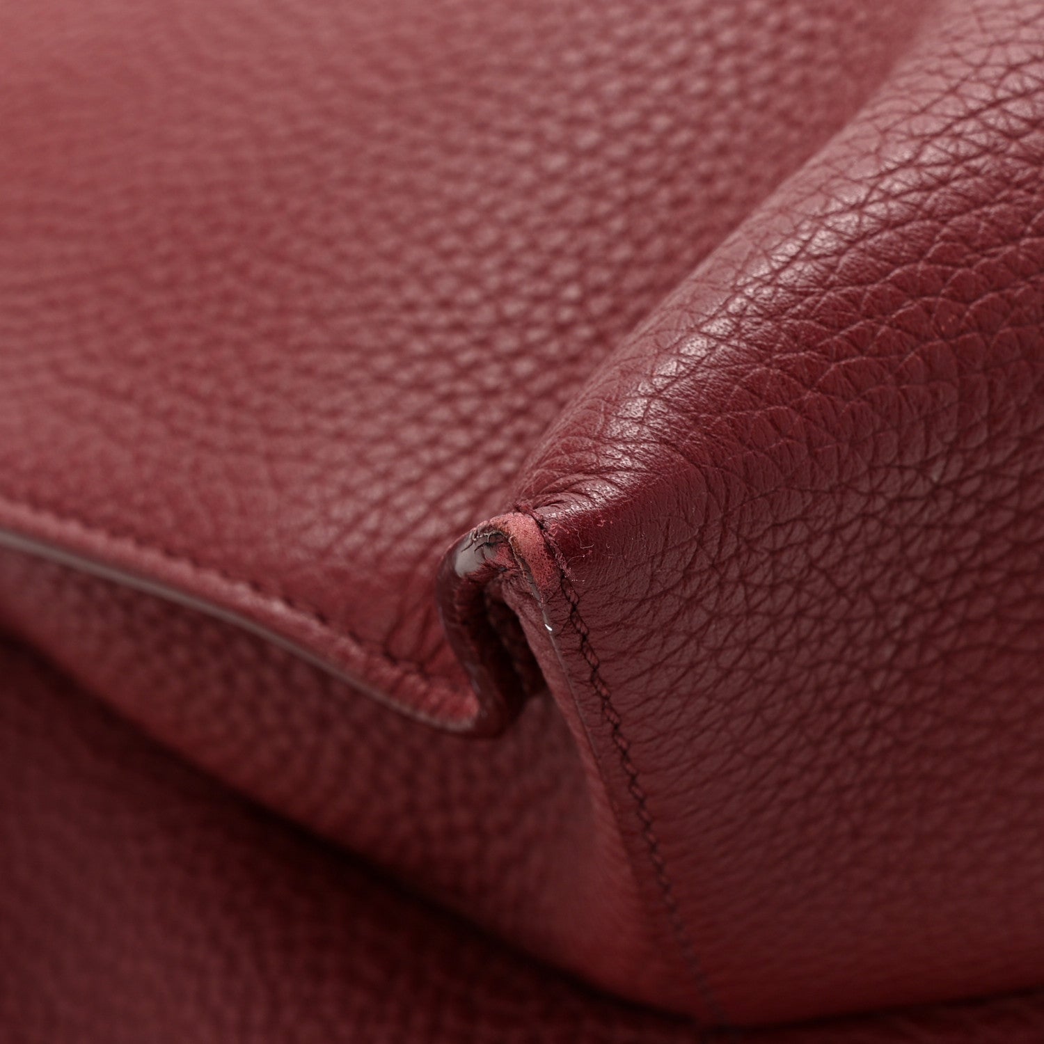 Tom Ford Pebbled Calfskin Large Alix Padlock Zip Hobo Bag Cabernet 11 of 11