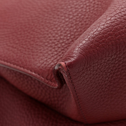 Tom Ford Pebbled Calfskin Large Alix Padlock Zip Hobo Bag Cabernet 11 of 11