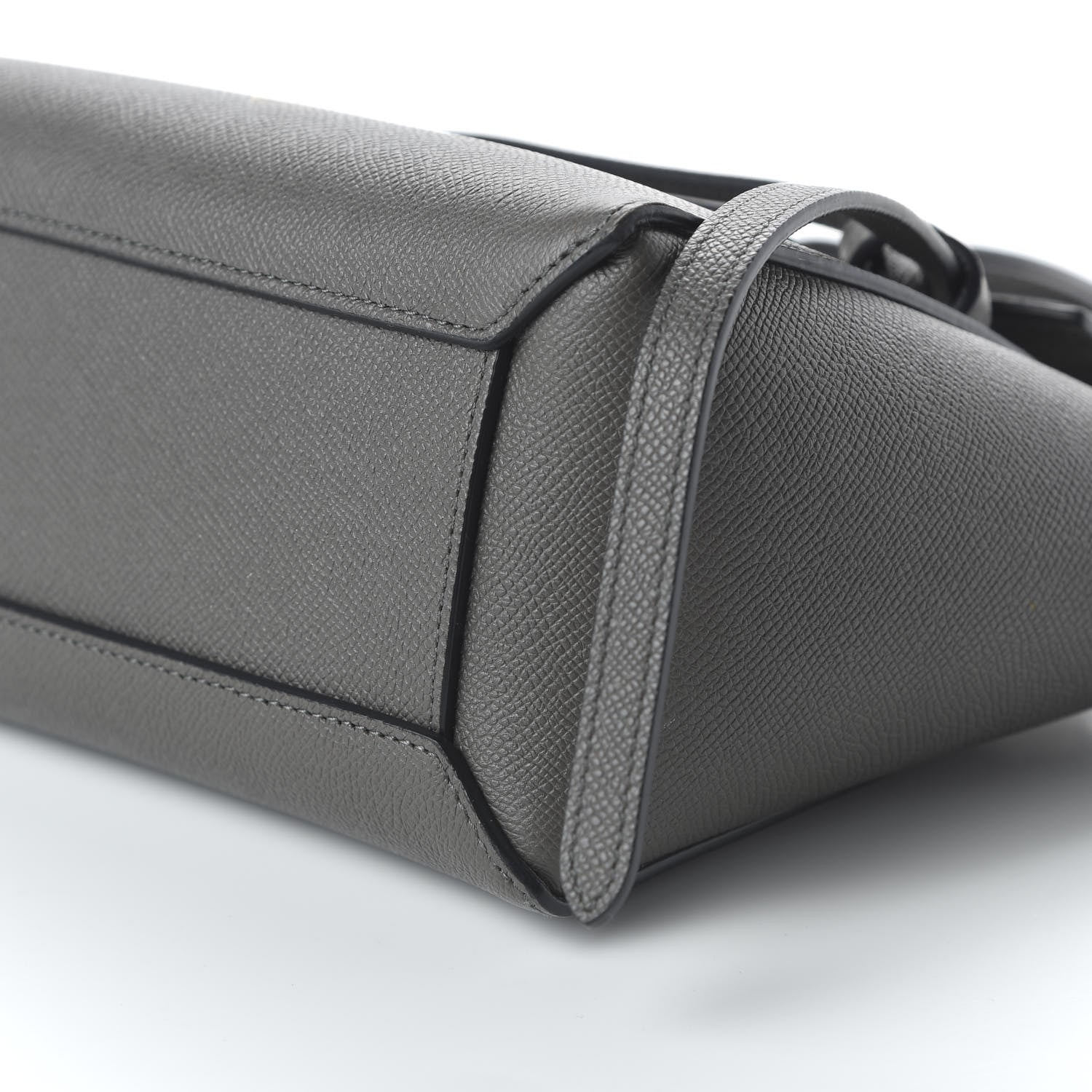 Celine Grained Calfskin Nano Belt Bag Grey 7 of 9
