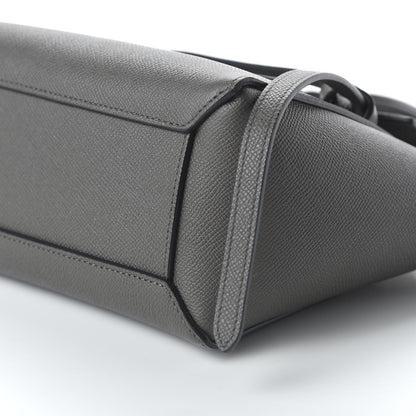 Celine Grained Calfskin Nano Belt Bag Grey 7 of 9