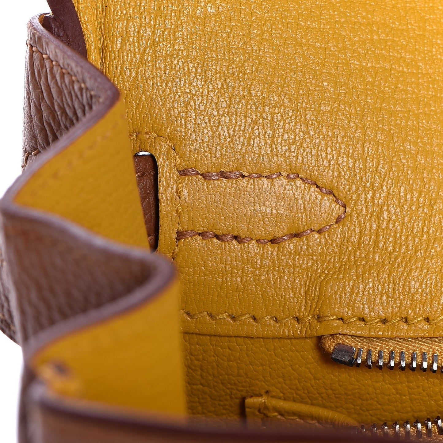 Togo Swift Officier Birkin 25 Gold Ambre