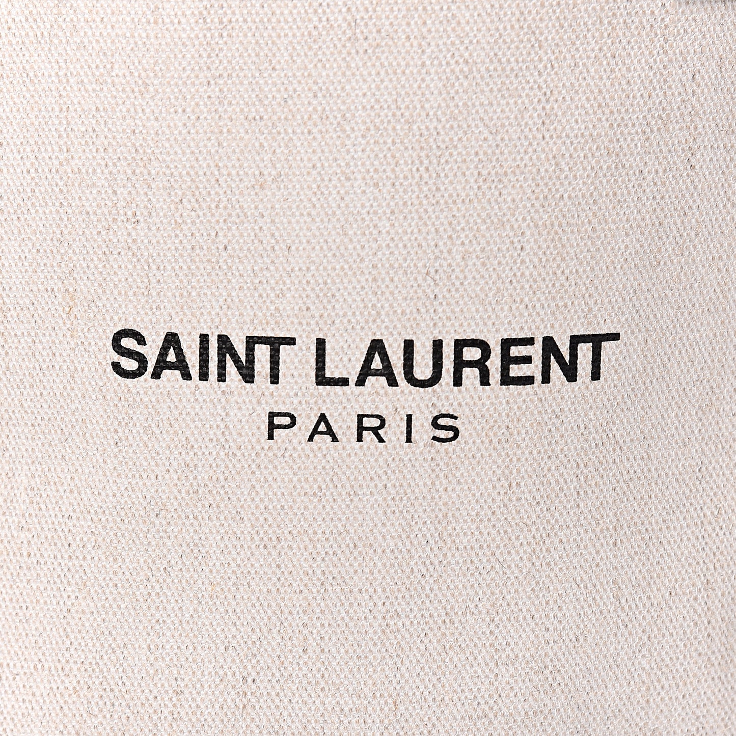 Canvas Calfskin Teddy Drawstring Shopping Tote White Black