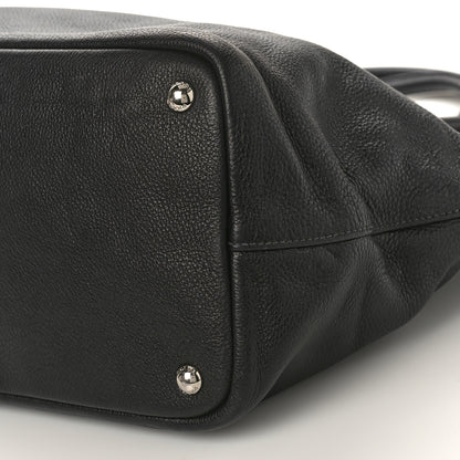 Prada Vitello Daino Tote Black 8 of 10