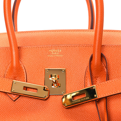 Hermes Epsom Birkin 35 Orange 6 of 12