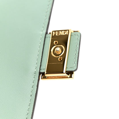 Fendi Nappa Matisse FF Embossed Continental Wallet On Chain Menta 8 of 8