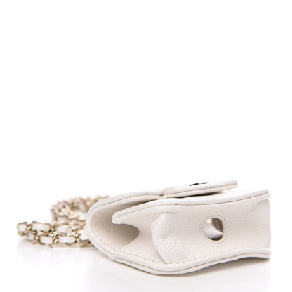 Chanel Caviar Quilted Airpods Pro Case White 4 of 8