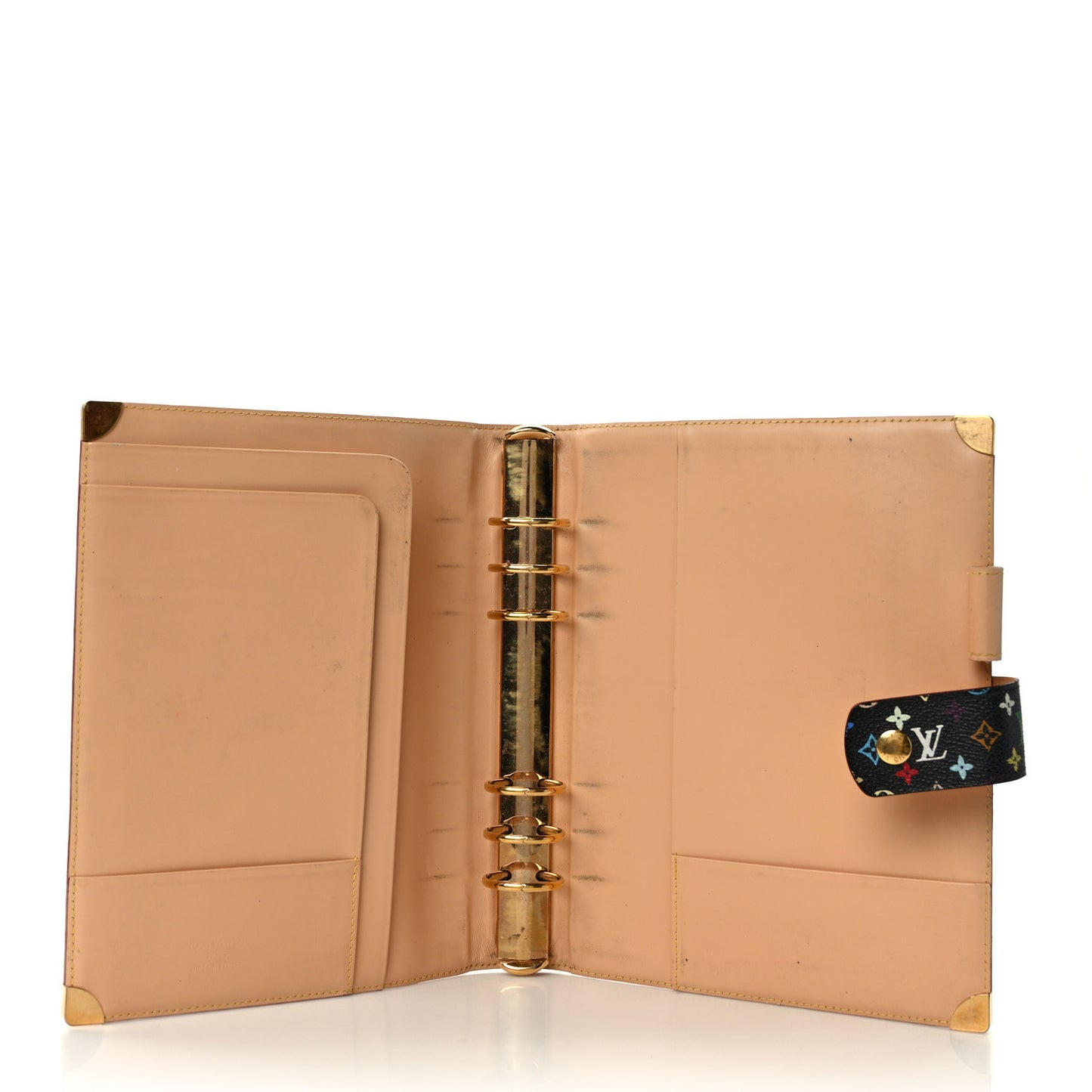 Monogram Multicolor Large Ring Agenda Black