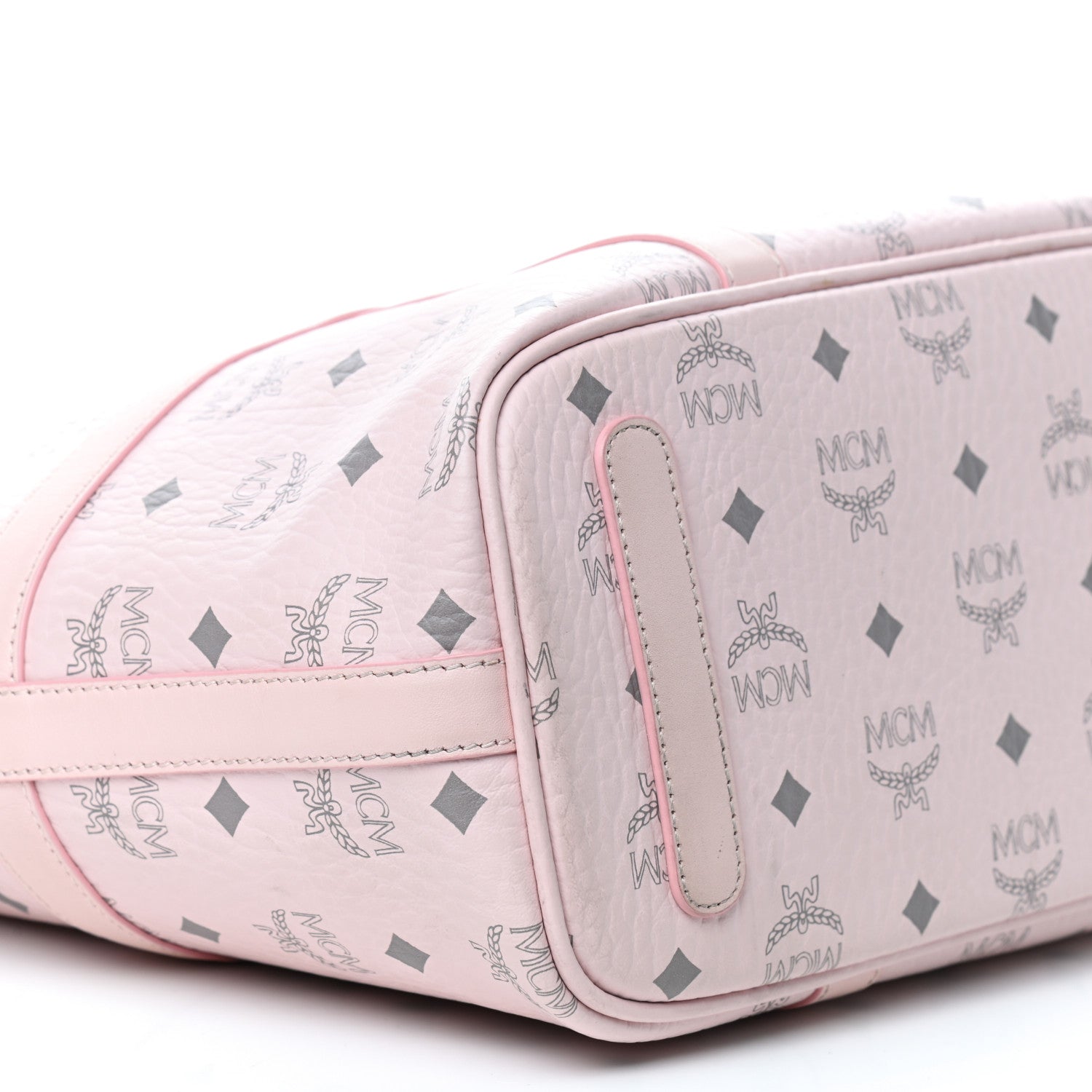 MCM Visetos Medium Delmy Shopper Tote Powder Pink 6 of 11