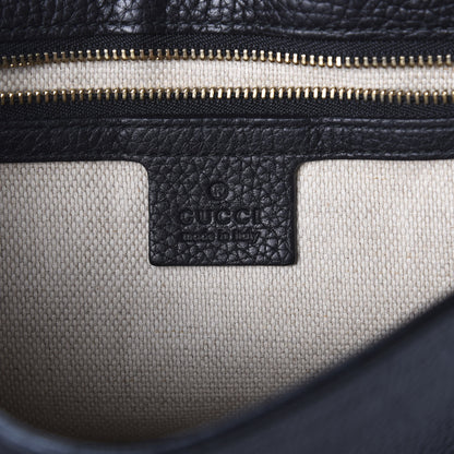 Gucci Pebbled Calfskin Medium Soho Flap Crossbody Black 6 of 10