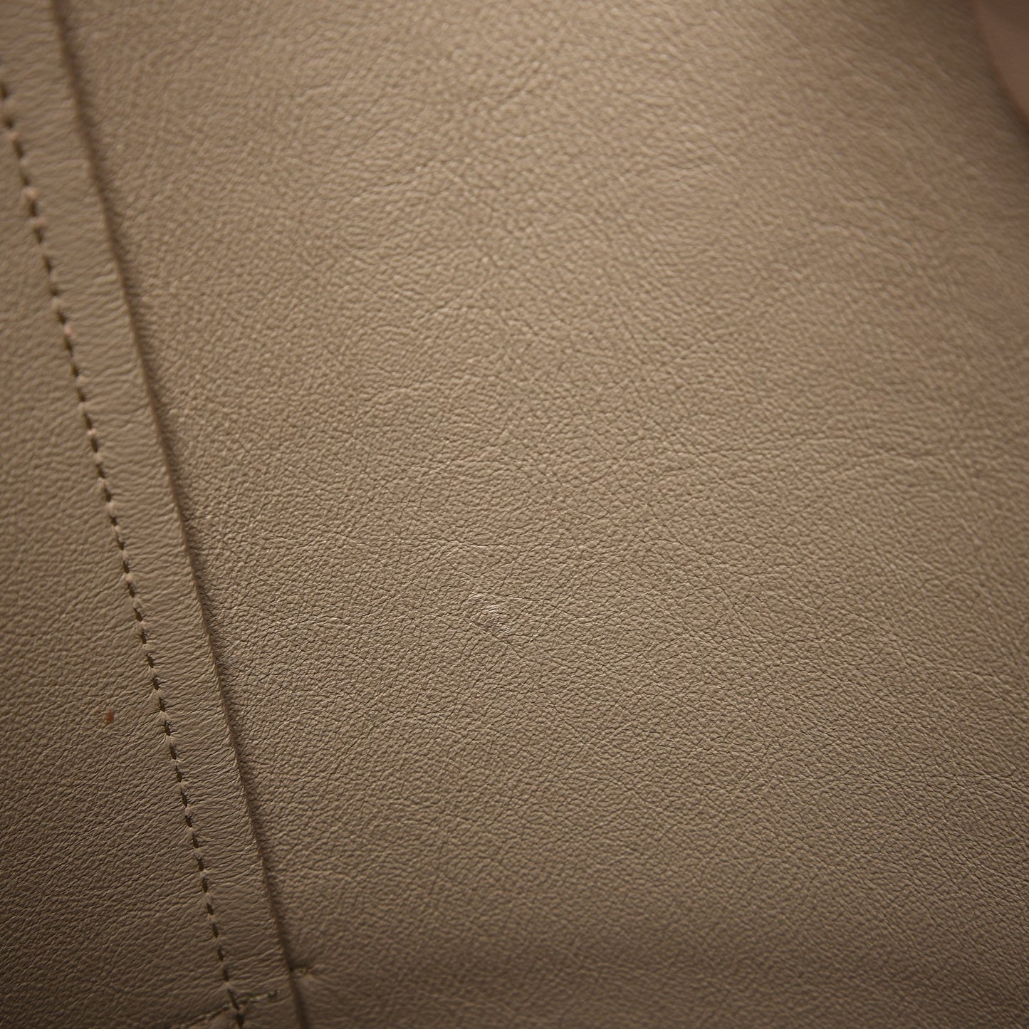 Natural Calfskin Sangle Bucket Bag Beige