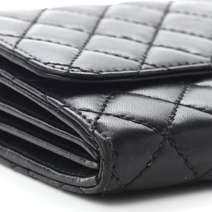 Chanel Lambskin Quilted Chain Clutch Flap Black 7 of 8