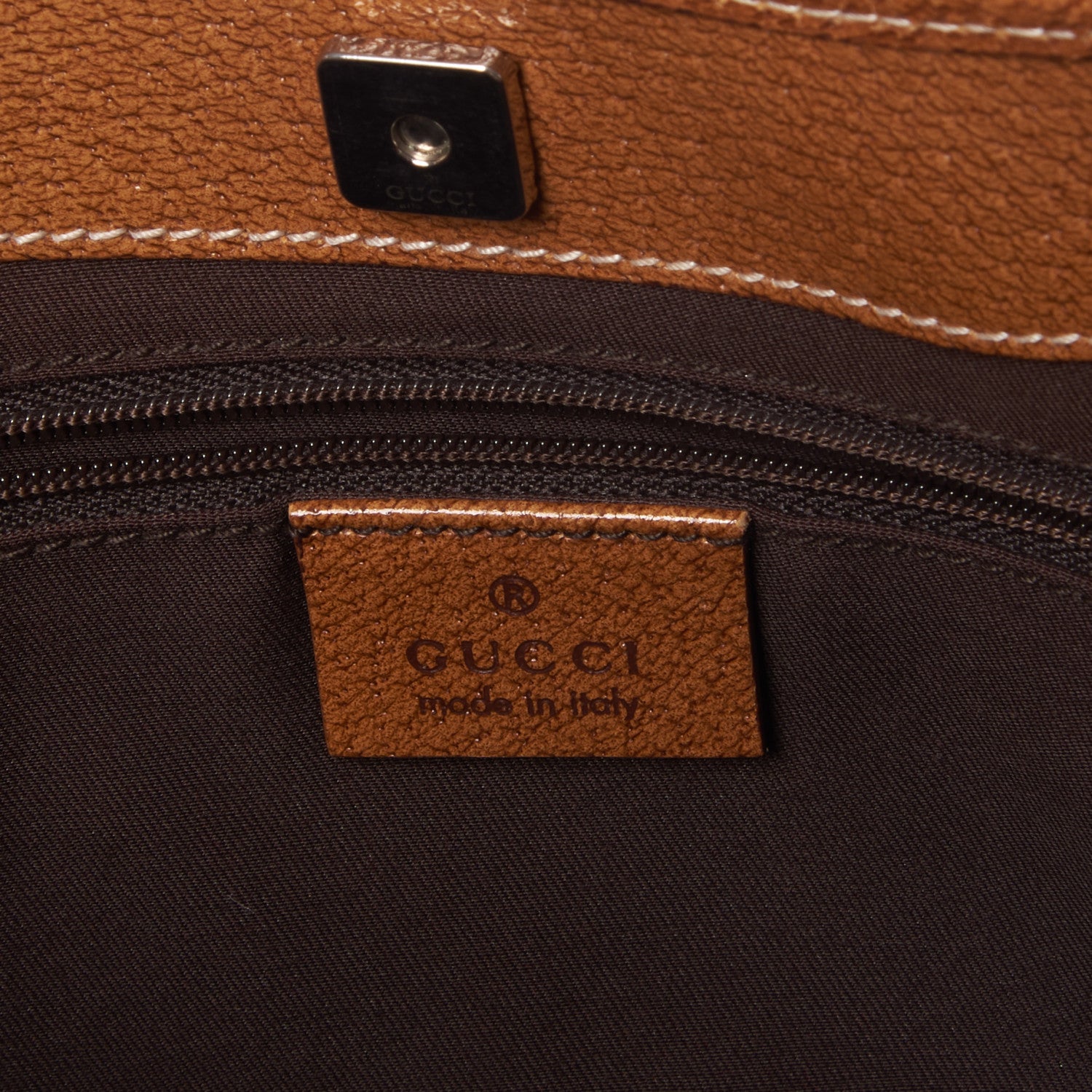 Gucci Monogram Shoulder Bag Brown 7 of 7