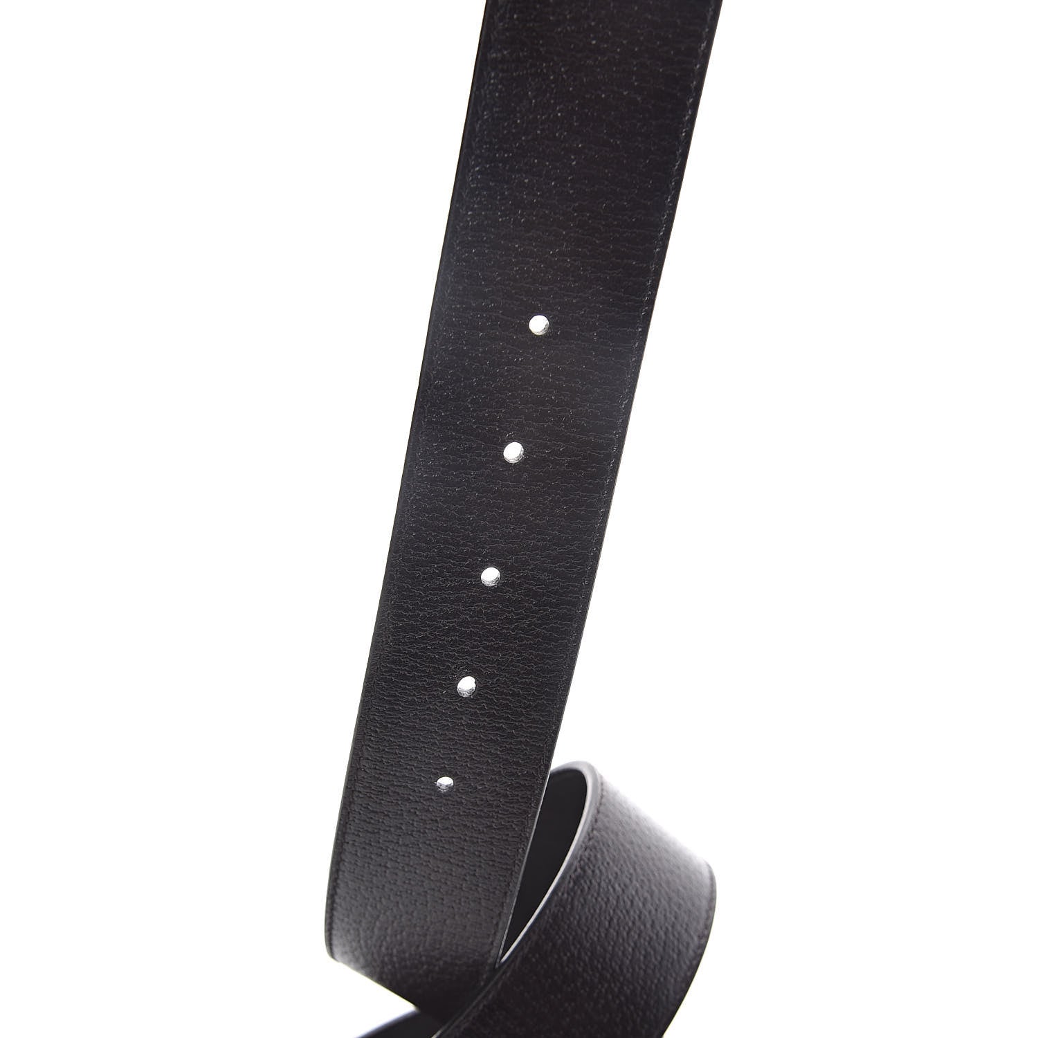 Gucci Textured Dollar Calfskin Double G 40mm Belt 100 40 Dark Cocoa 5 of 6