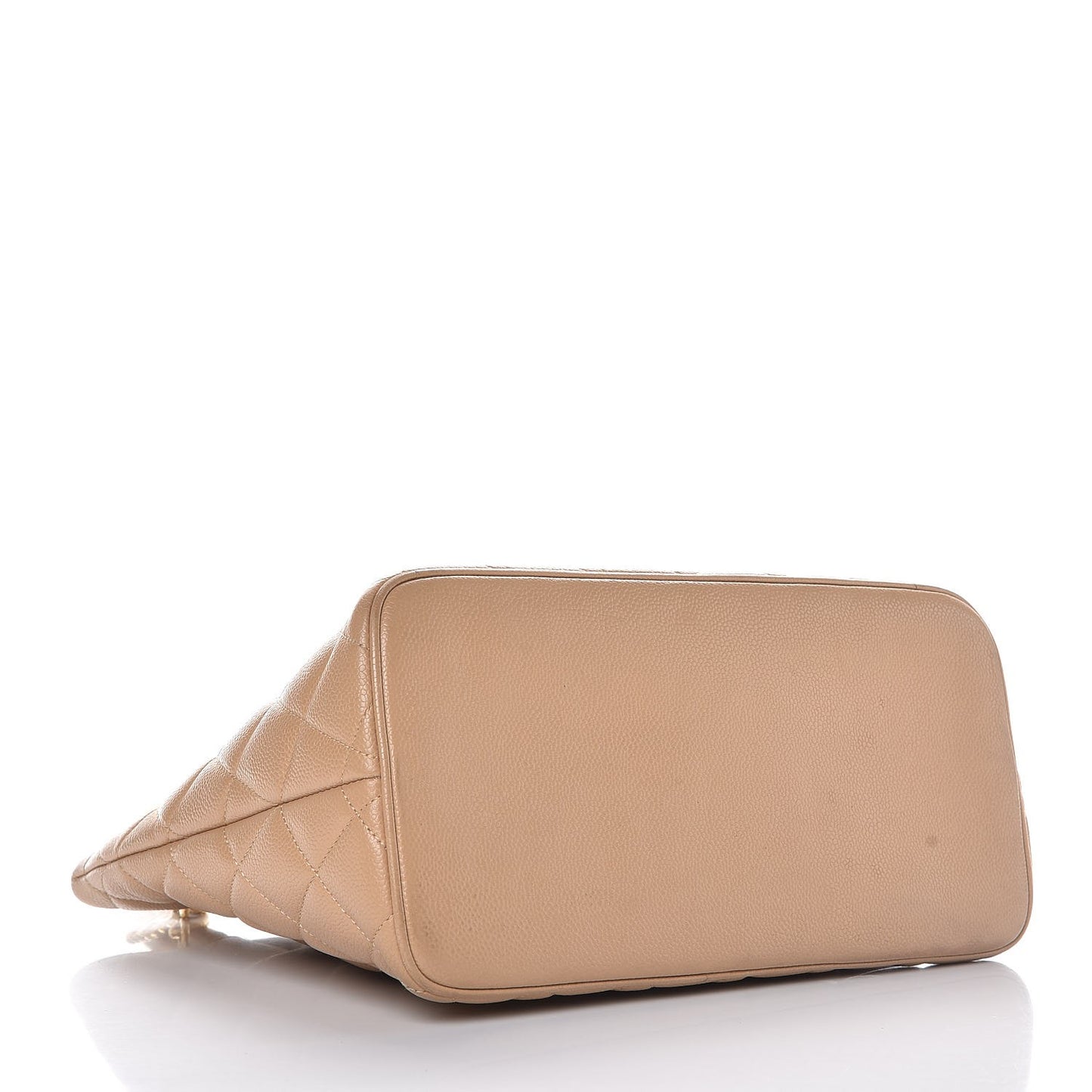 Caviar Quilted Medallion Tote Beige