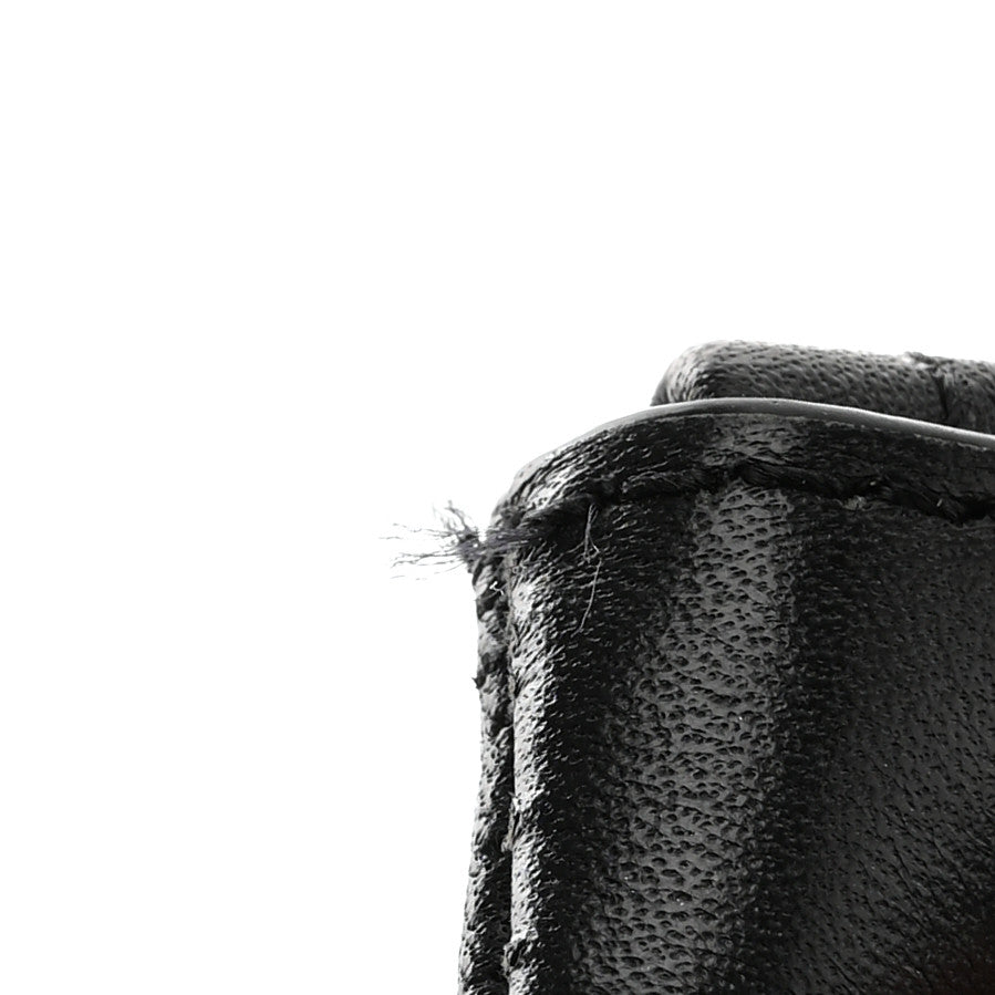 Nylon Check Pouch Black