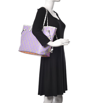 Louis Vuitton Monogram Giant Neverfull MM Pink Lilac 3 of 10