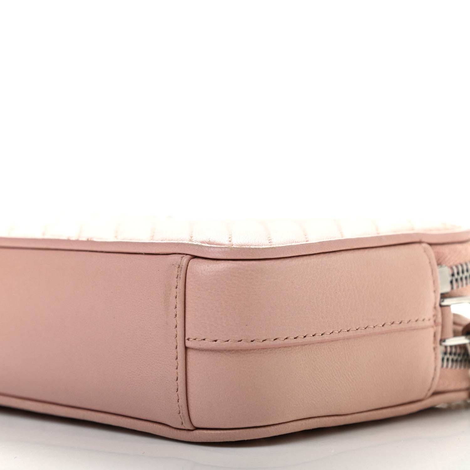 Prada Nappa Impunture Diagramme Mini Double Zip Chain Crossbody Bag Orchidea 10 of 14