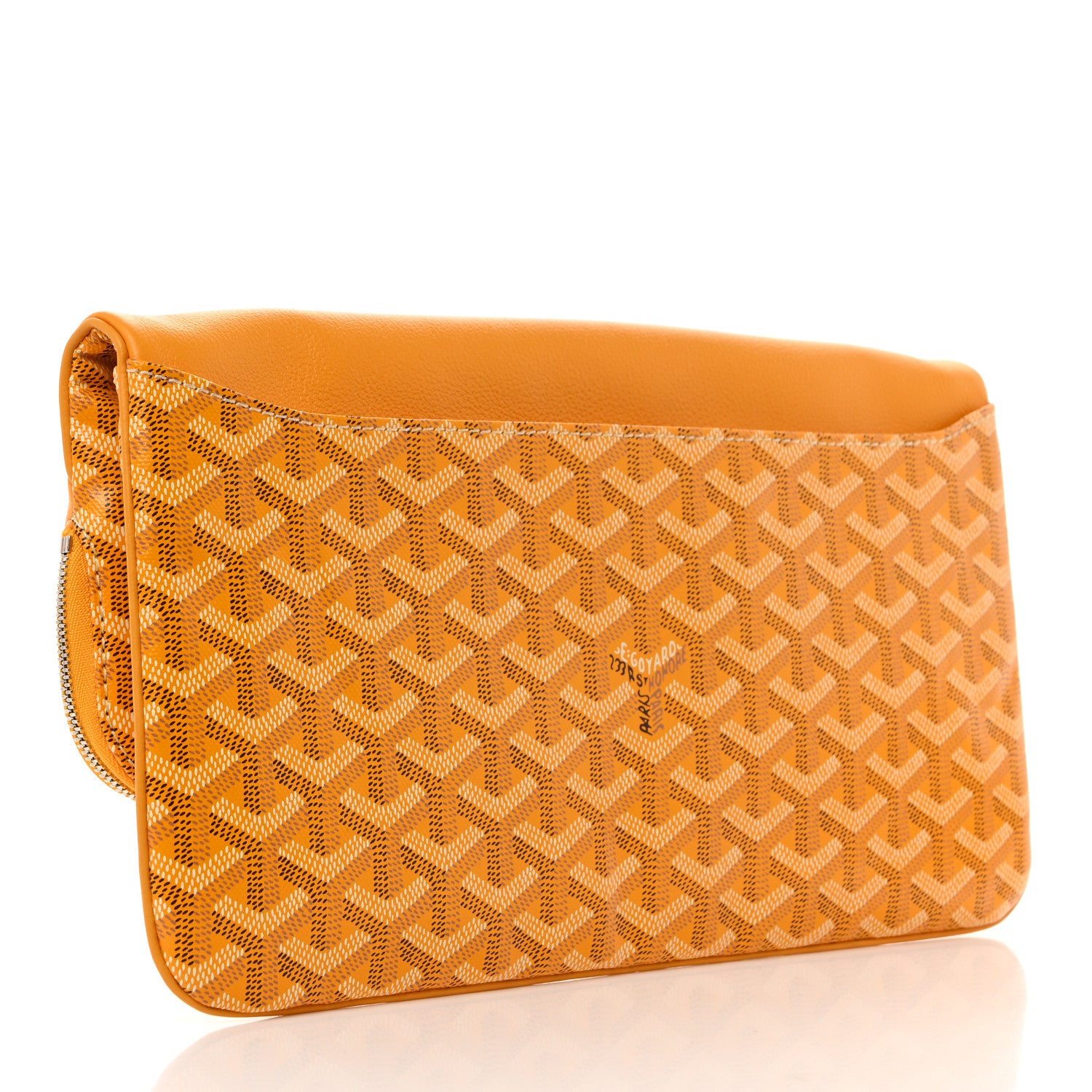 Goyard Goyardine Sainte Marie Soft Clutch Yellow 3 of 9