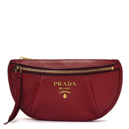Prada Vitello Daino Small Belt Bag Rosso 1 of 26
