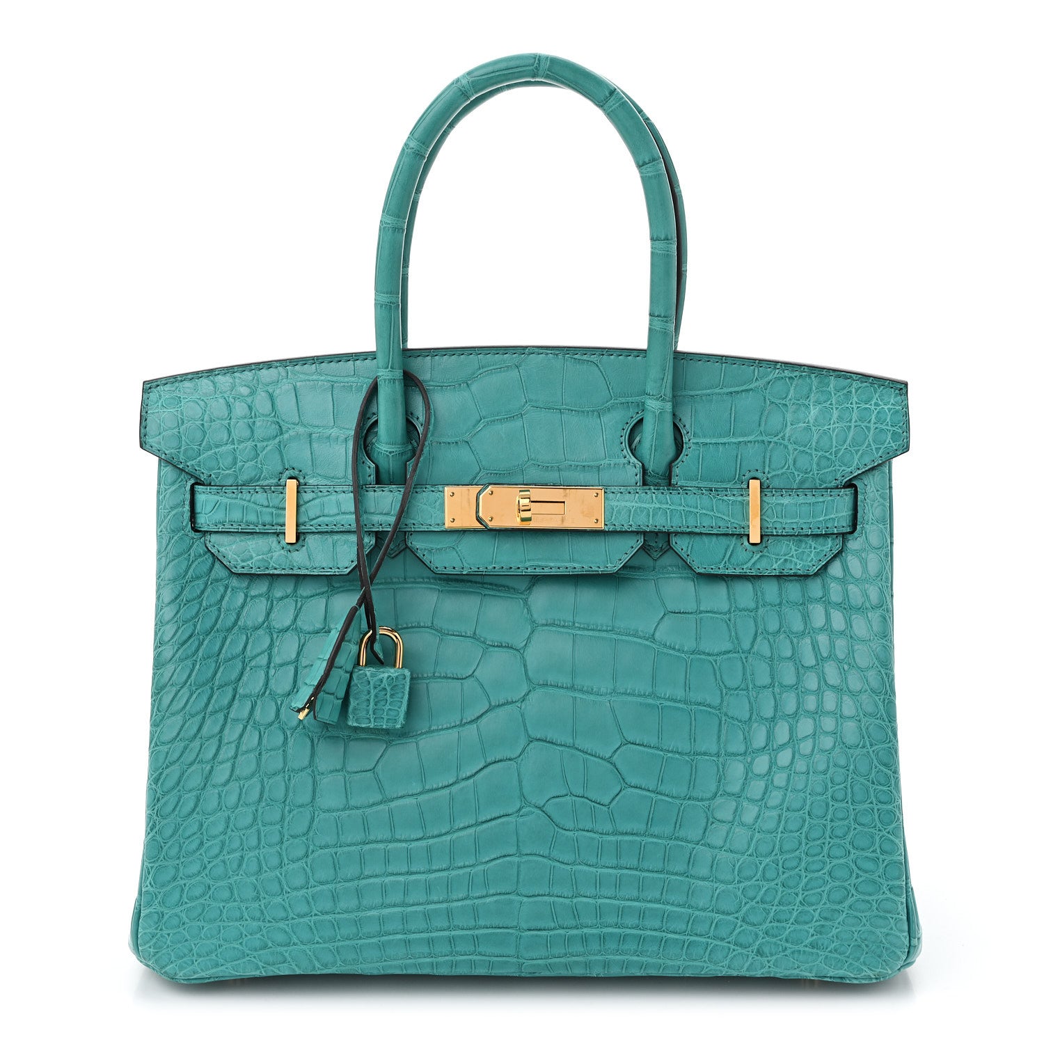Hermes Matte Alligator Birkin 30 Bleu Paon 1 of 12
