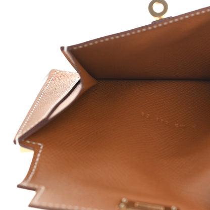 Hermes Epsom Kelly Pocket Compact Wallet Gold 5 of 8
