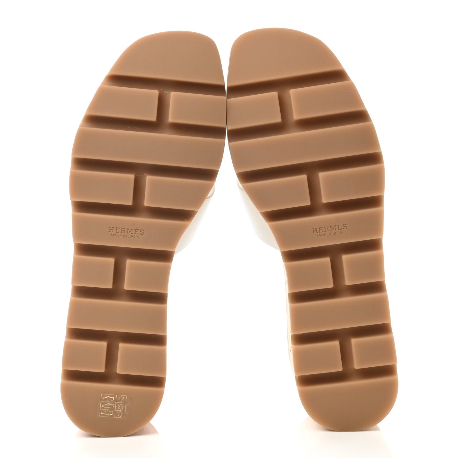 Hermes Calfskin Cork Eze 30 Sandals 39 White 7 of 9
