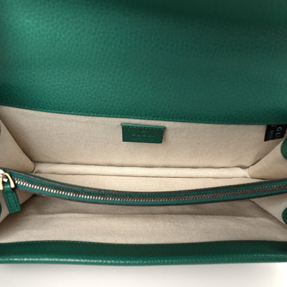 Gucci Pebbled Calfskin Small Dionysus Shoulder Bag Emerald 5 of 11