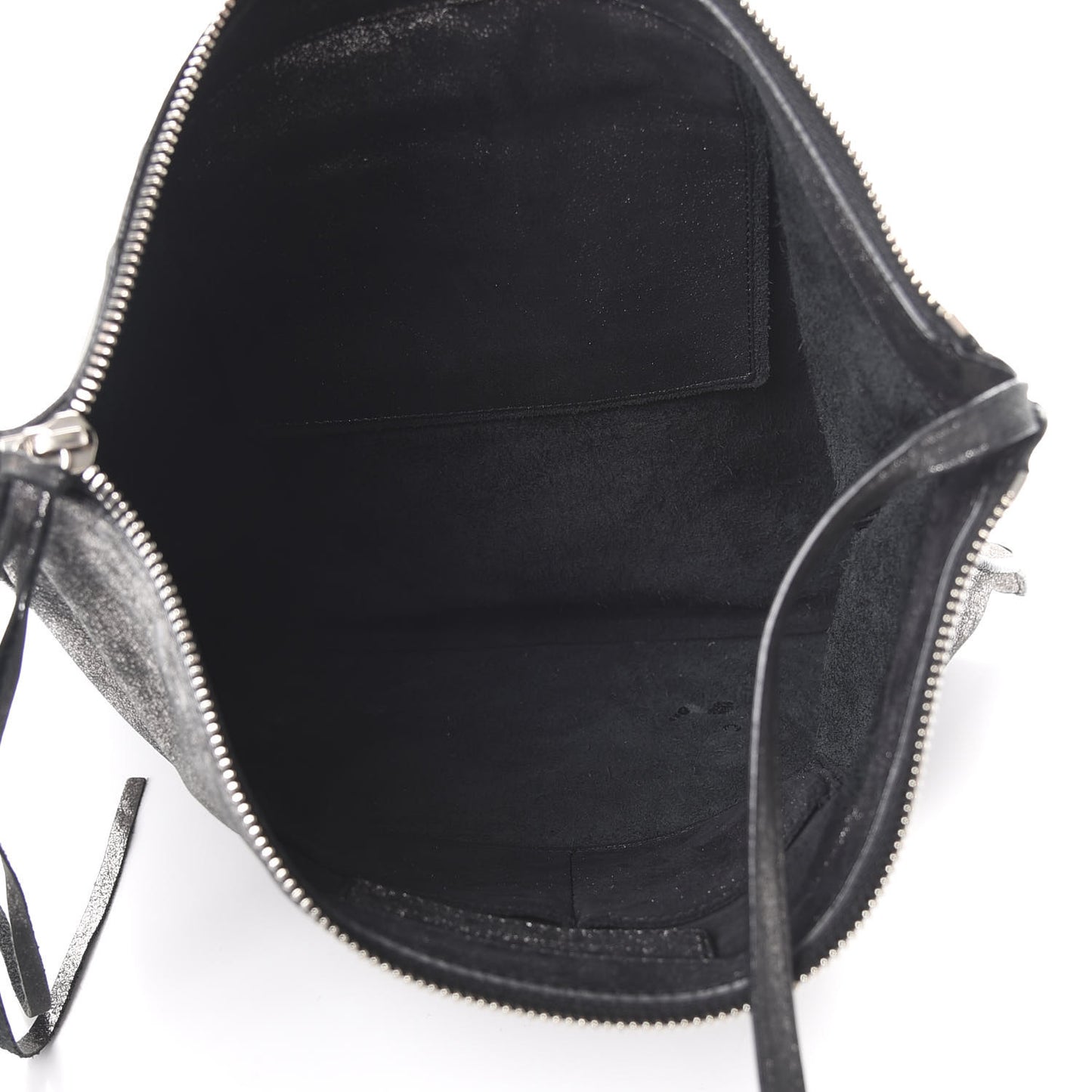 Metallic Calfskin Milkyway Ligne Papier Messenger Black