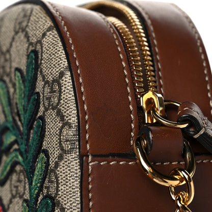 Gucci GG Supreme Monogram Floral Embroidered Mini Chain Shoulder Bag Beige Tuscany 14 of 17