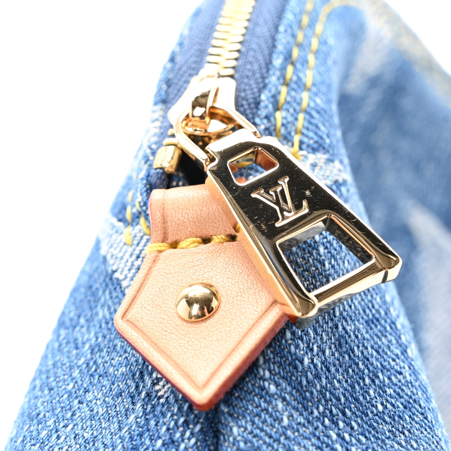 Louis Vuitton Denim Giant Monogram Pochette Cosmetique PM Denim Blue 7 of 7