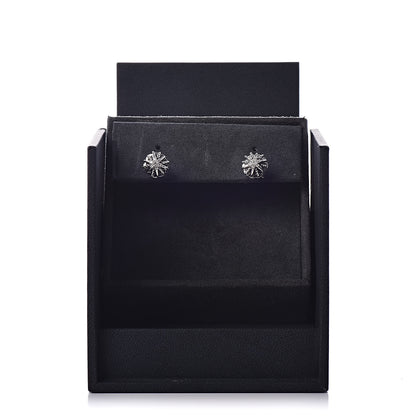 David Yurman Sterling Silver Diamond 10mm Starburst Earrings 5 of 5