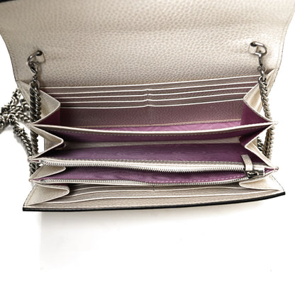 Gucci Dollar Calfskin Mini Dionysus Chain Wallet Mystic White 5 of 11