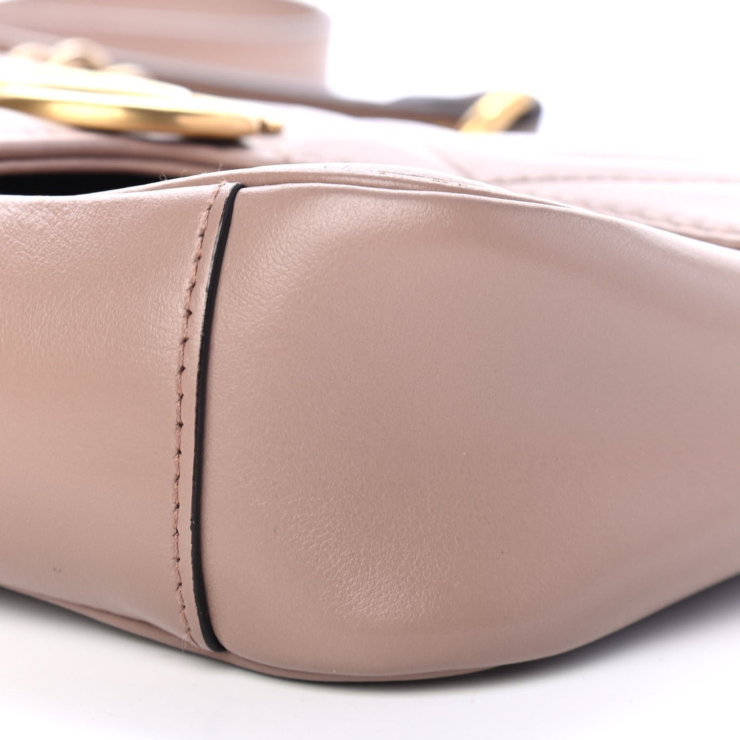 Calfskin Matelasse Mini GG Marmont Shoulder Bag Porcelain Rose