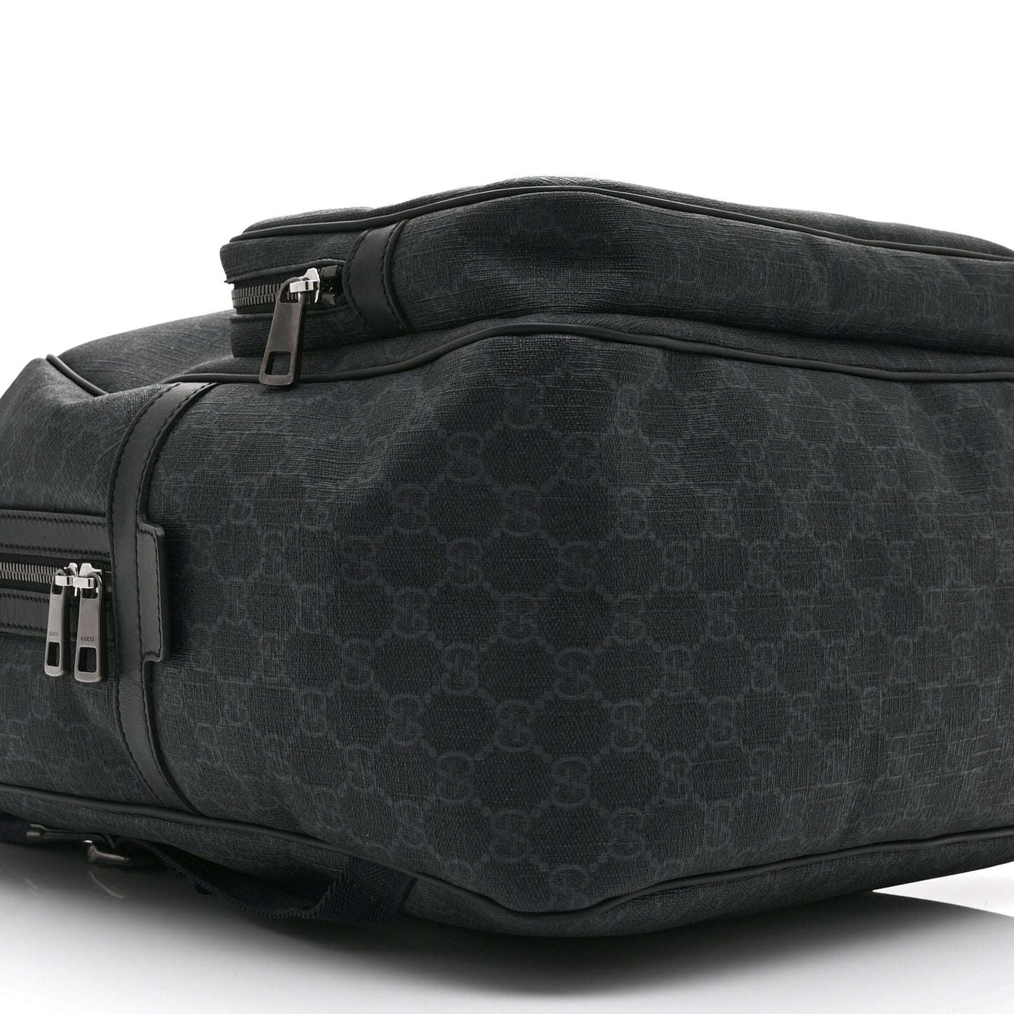 GG Supreme Monogram Medium Day Backpack Grey Black