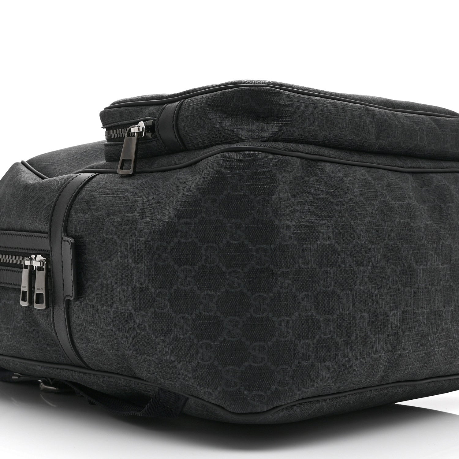 Gucci GG Supreme Monogram Medium Day Backpack Grey Black 9 of 10