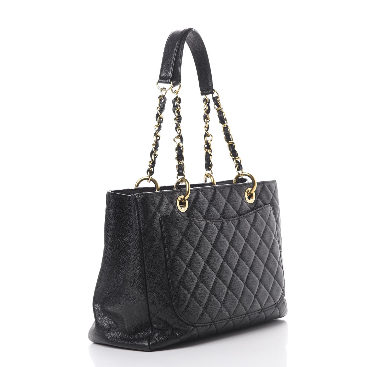 Chanel Caviar Quilted Grand Shopping Tote GST Black 2 of 17