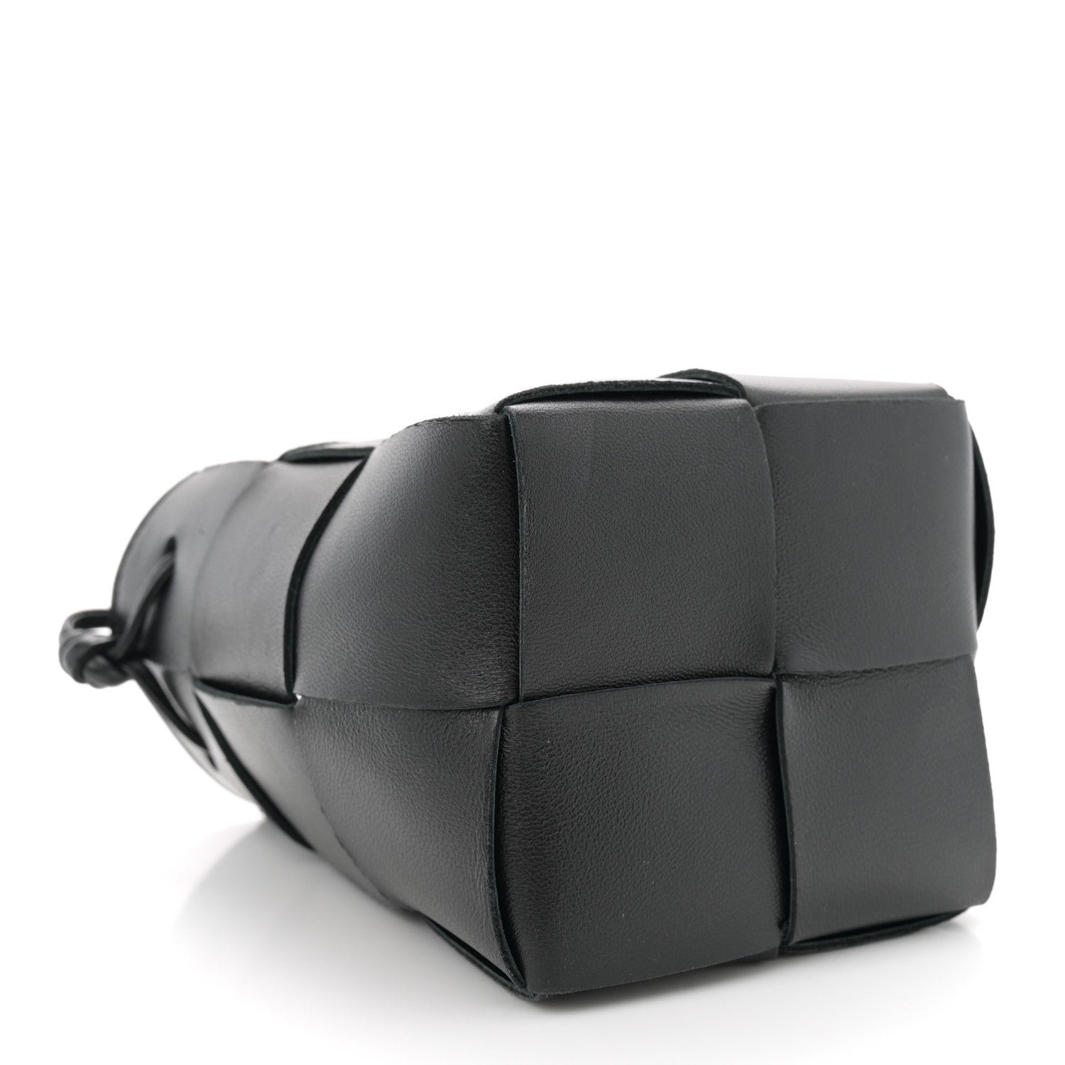 Bottega Veneta Nappa Maxi Intrecciato Mini Cassette Bucket Bag Black 4 of 9