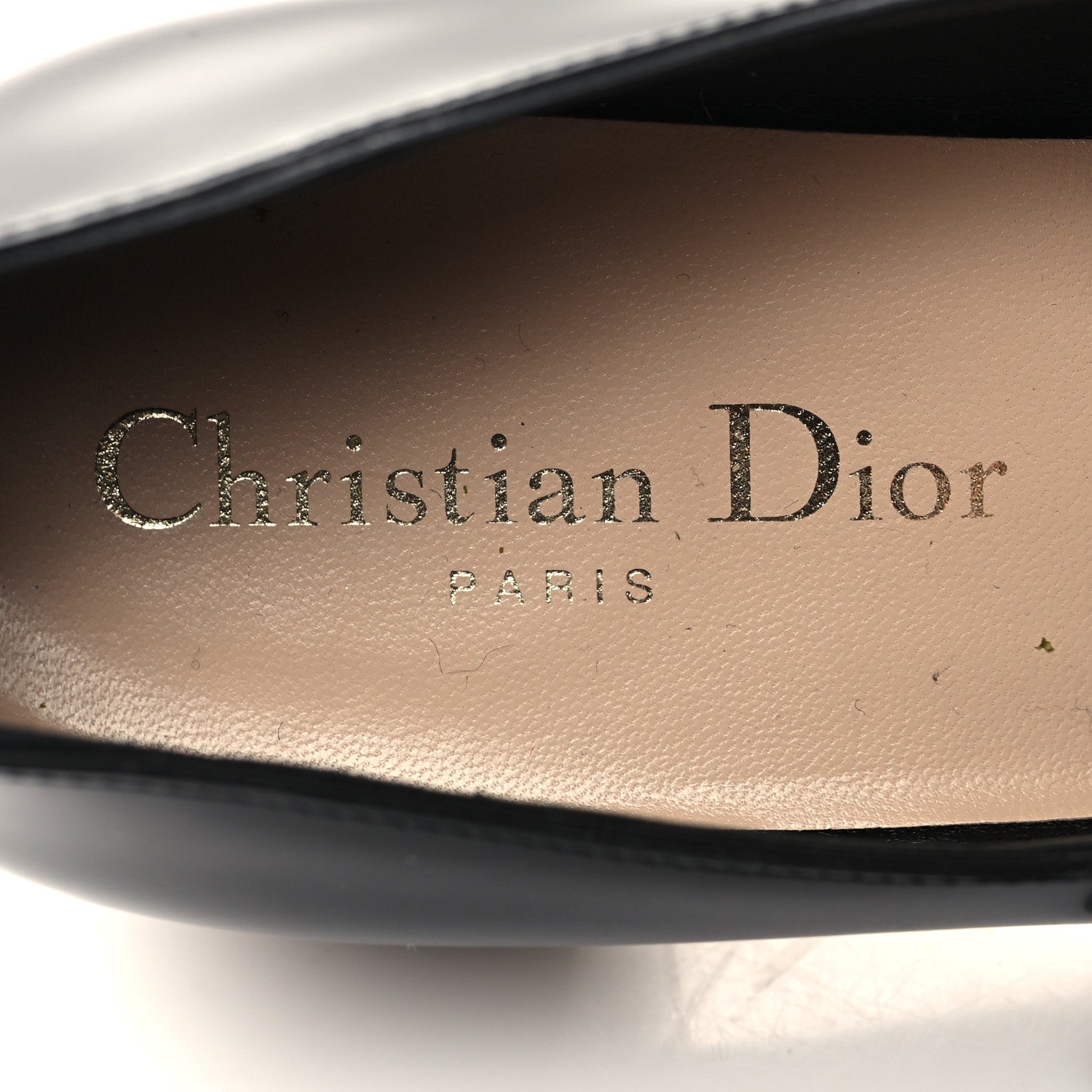 Christian Dior Brushed Calfskin Uniform 30mm Pumps 37.5 Black 8 of 9