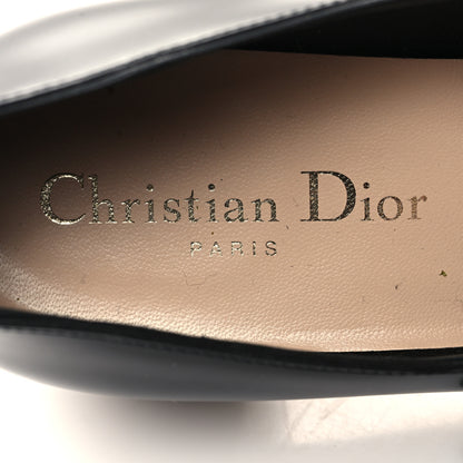 Christian Dior Brushed Calfskin Uniform 30mm Pumps 37.5 Black 8 of 9