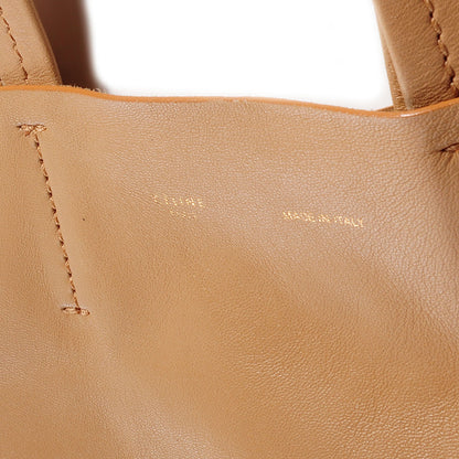 Celine Lambskin Vertical Bi-Cabas Apricot Black 6 of 10