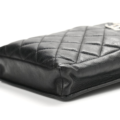 Chanel Calfskin Quilted CC Waiter Clutch Clutch With Chain Black 12 of 12