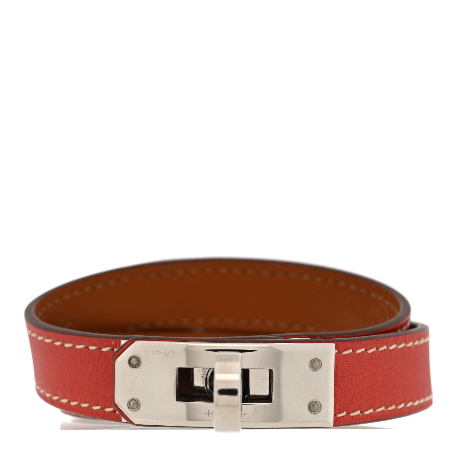 Hermes Swift Kelly Double Tour Bracelet S Sanguine 1 of 5