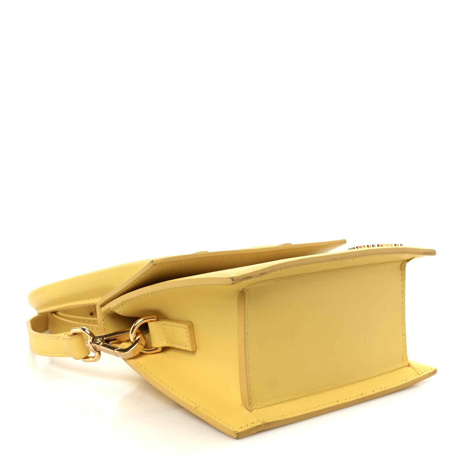Jacquemus Smooth Calfskin Le Chiquito Moyen Yellow 4 of 9
